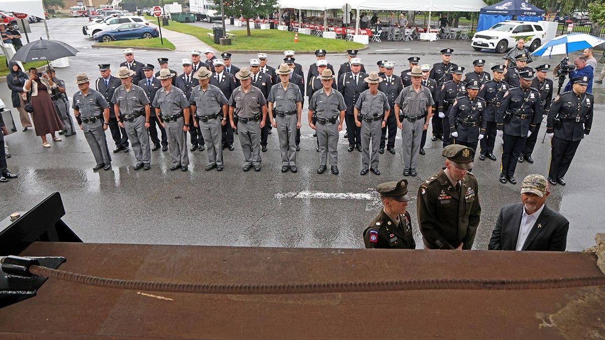 World Trade Center Steel Beam Arrives at West Point