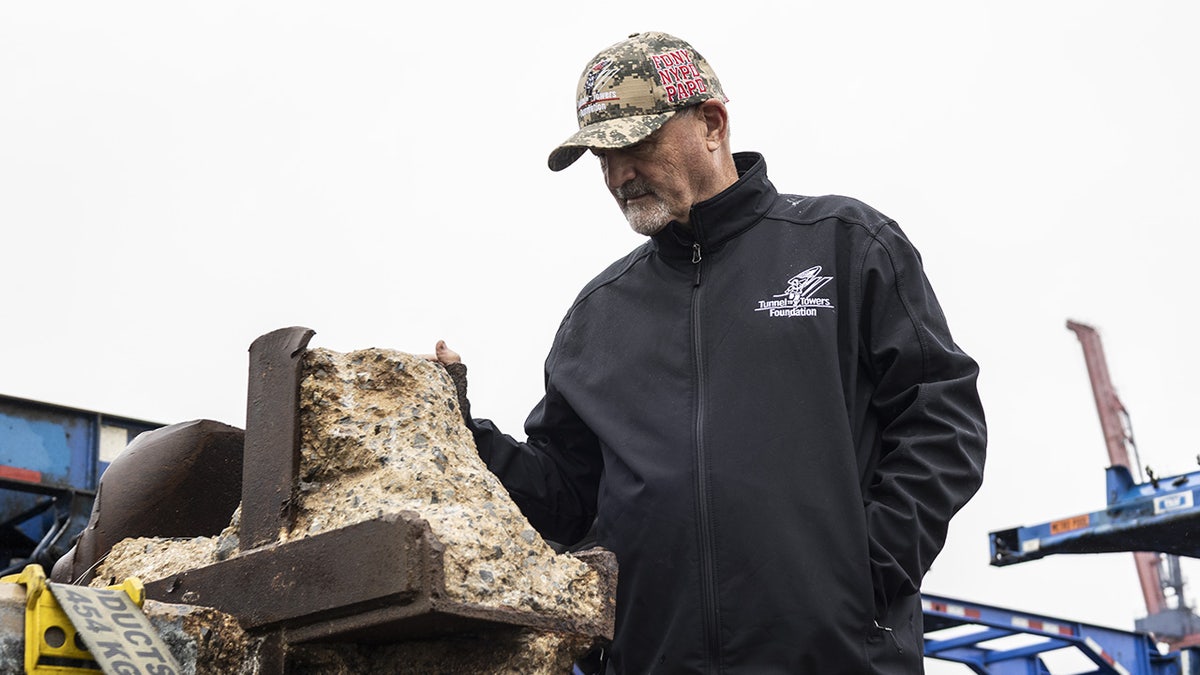 A Piece of the World Trade Center Visits Indianapolis