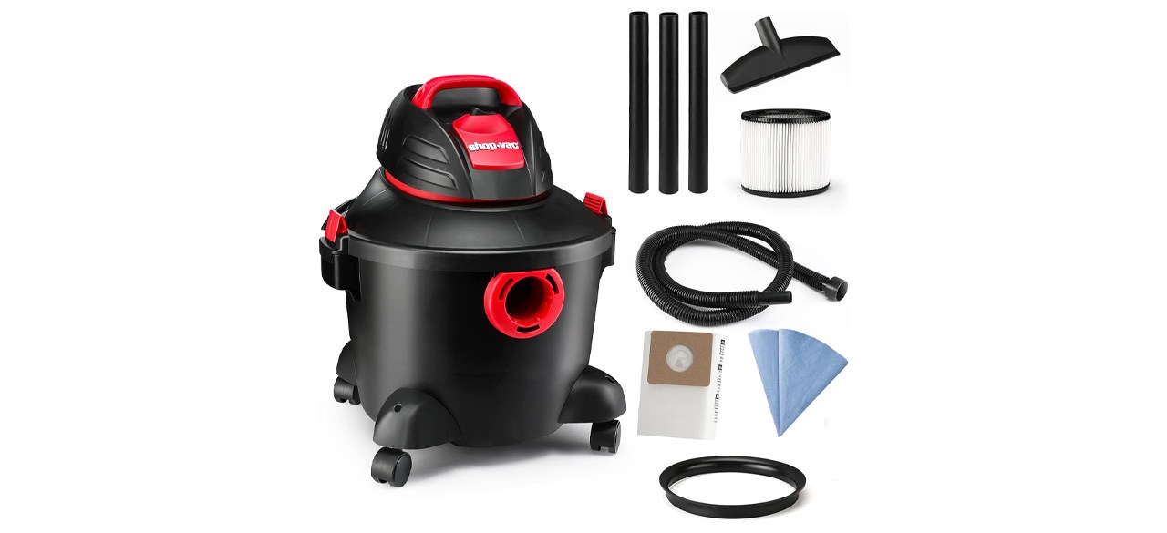 Using a Shop-Vac for Autumn Leaf Cleanup