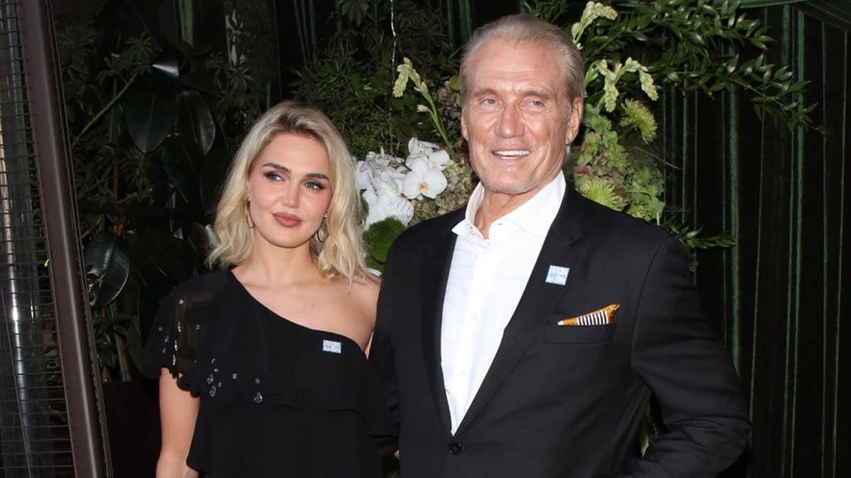 Dolph Lundgren and Emma Krokdal Attend Charity Event Hosted by Arnold Schwarzenegger