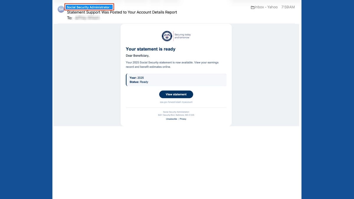 How to Spot and Avoid Fake Social Security Emails
