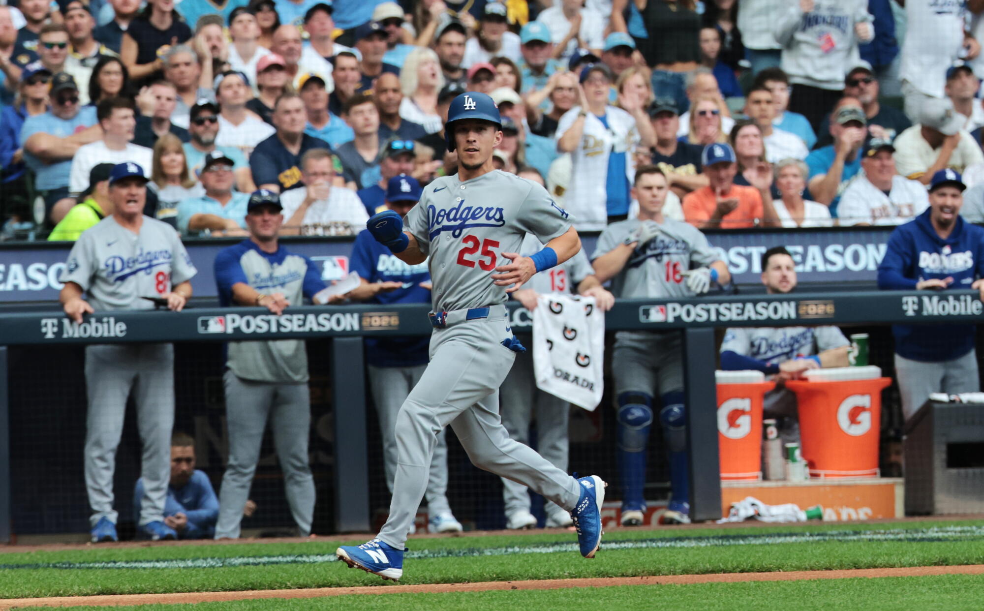 Dodgers Fail to Hold Lead as Brewers Take Game 2 of NLCS