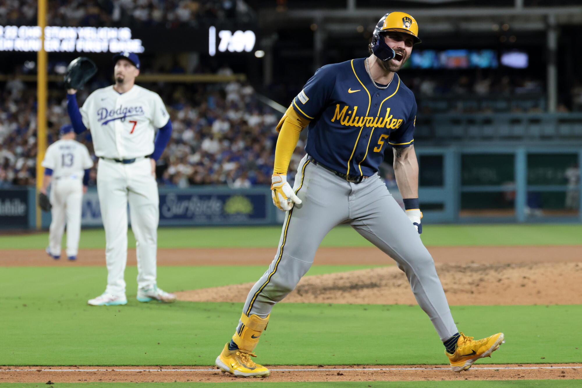 Dodgers Fall to Brewers in NLCS Game 3