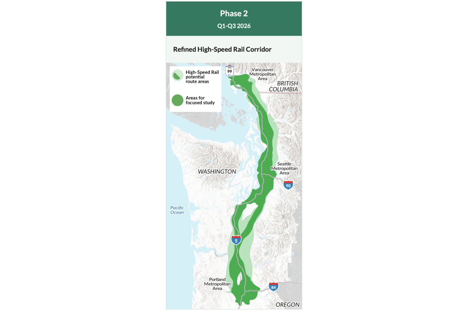 Cascadia High-Speed Rail Plan: Connecting Pacific Northwest Cities