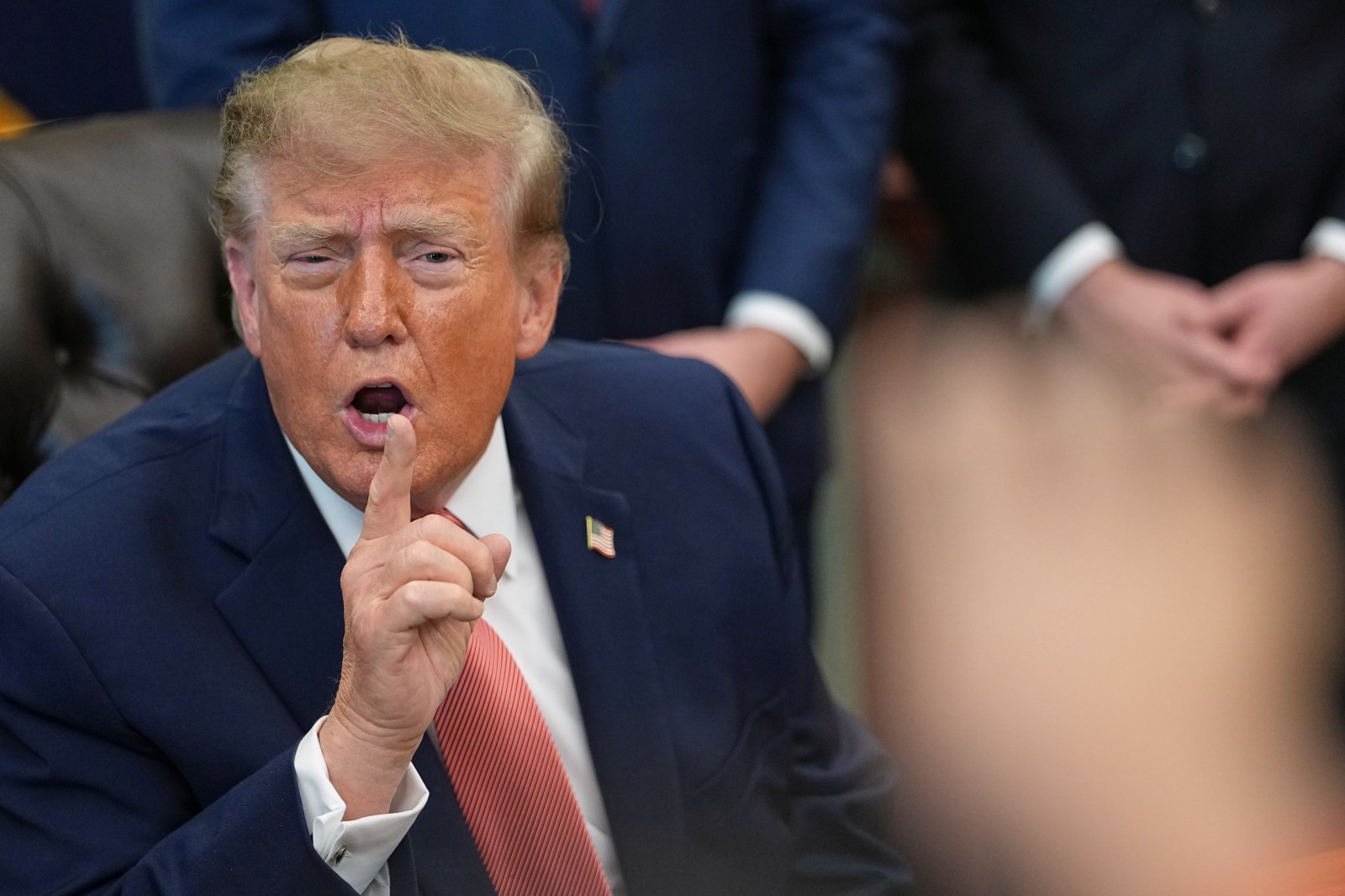 Trump and Reporter Andrew Feinberg Clash in Oval Office Exchange