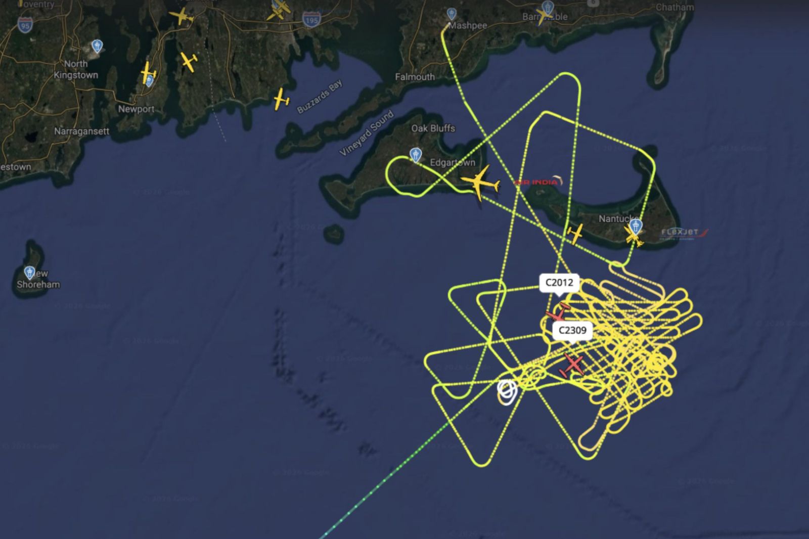 Search Ongoing for Missing Jet Near Nantucket